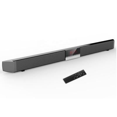 China Wireless Home Theater TV Soundbar System with LED Display, Built-in Dual Subwoofers Connects to BT, Optical/Aux/RCA Wall Mountable for sale