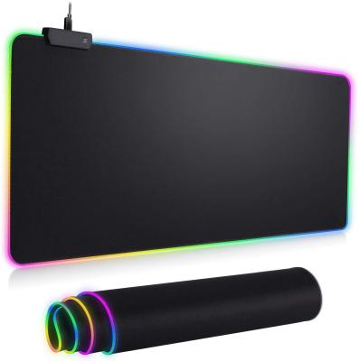 China RGB Gaming Mousepad Led Large Large Mousepad Mat Gaming Mouse Pad for sale