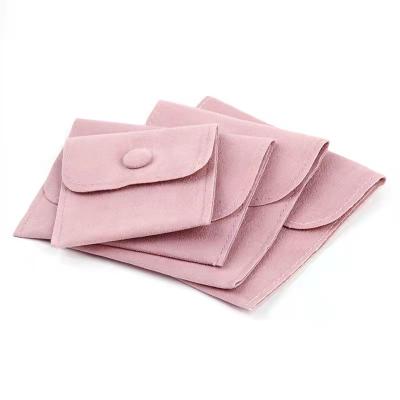 China Recyclable Purse Velvet Cloth Bag Snap Thickened Good Ring Necklace Jewelry Storage Bag for sale