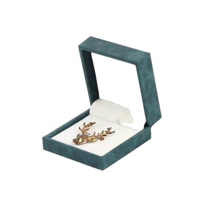 China 2022 New Fashion Brooch Jewelry Wholesale Recyclable Storage Gift Cyan Packaging Box for sale