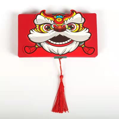 China 2022 New Year Gift Envelope Tiger Year Chinese New Year Spring Festival Red Bag Creative Folded Red Golden Envelopes for sale