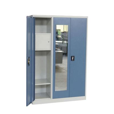 China Knock down hot sale simple modern steel bedroom almirah designs steel locker for sale