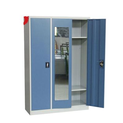 China (Size) 3 door metal locker almirah adjustable steel designs with cheap price for sale