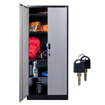 China Adjustable (Other) Locking Tall Steel Doors Storage Cabinet With Shelves for sale