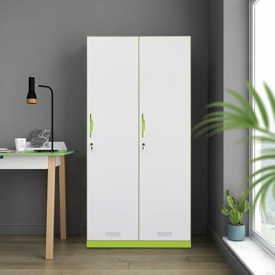 China Lovely School Furniture Bedroom Locker Furniture 4 Door Environmental Friendly Wardrobe 2 Door Steel Locker for sale