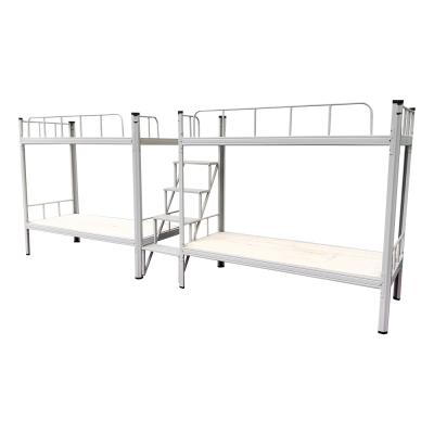 China Strong cheap double steel bed structure military bunk bed king with child for school bunk bed designs for sale