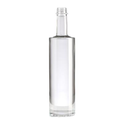 China Glass Collar Wine Bottle with Corks Small Sample Vodka Rum Liquor Bottle for sale