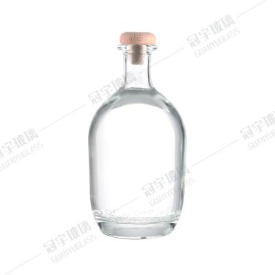 China 550ml Square Gin Tequila Rum Vodka Wine Liquor Glass Bottle Sale Clear and Customized for sale