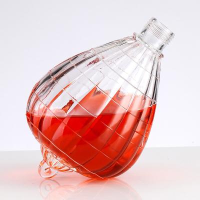 China 50 Heart-Shaped Crystal Bottles for Alcoholic Beverages Manufactured by Glass Bottle for sale