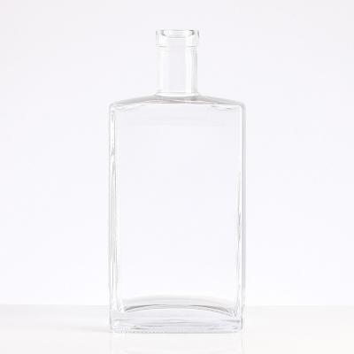 China OEM/ODM Welcome Flint Glass Lid Finish 750ml Vodka 500ML Glass Bottle for Industrial for sale