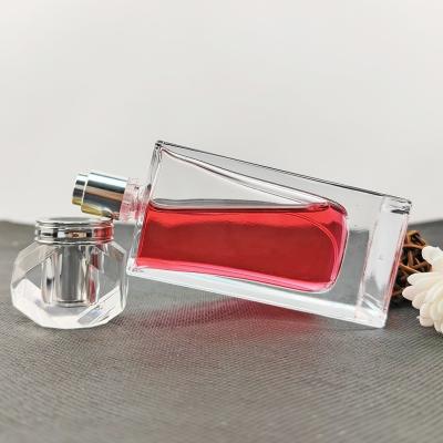 China 30ml 50ml 100ml Square Spray Bottle Glass Perfume Bottle with Rubber Stopper Sealing Type for sale