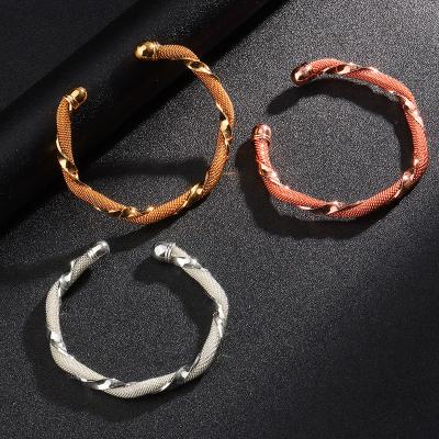 China Best price good quality 3pcs sets bangles jewelry 18k gold plated bangle design jewelry bangle bracelet for sale