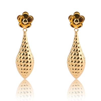 China Trendy Good Quality Fashion Style Women's Hoop Earrings Gold Plated Women's Brass Hoop Earrings for sale