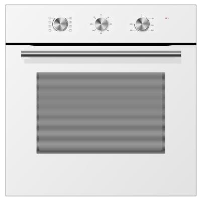 China OUTDOOR HOME USE White Glass 60cm Built In 8 Function Electric Oven for sale