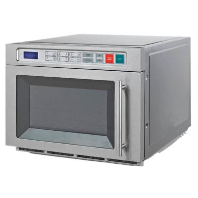 China Hotel 1800W Double Magnetrons Commercial Stainless Steel Inox Microwave Oven for sale