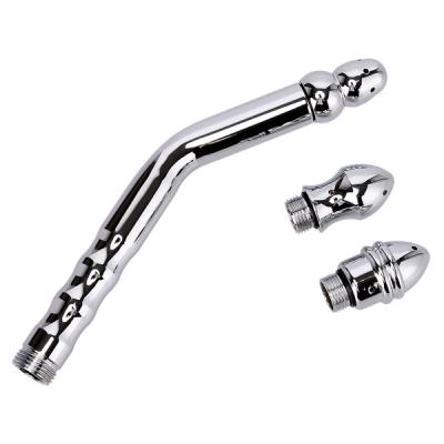 China Eco-Friendly Metal anal douche Enema Back Court Cleaning Adult anal dilator douche set V-Wash for sale