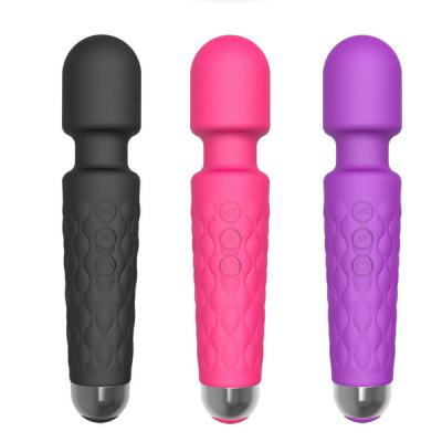 China Eco-Friendly SHIDUNSI 20 Frequency Rechargeable Handheld Adult Body Wand Massager Vibrator Sex Toys for Woman for sale