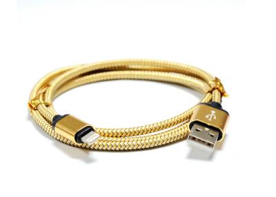 China Metallic 2A MFI Certified Cable For Apple , Lightning iPhone MFI Charging Cable for sale