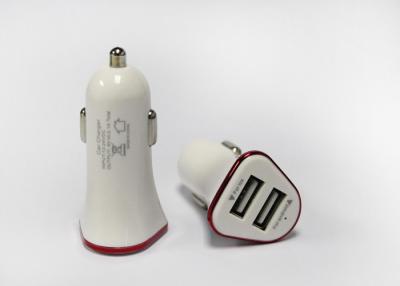 China 2.1A Double Usb Car Charger With DC 12V - 24V / 110 - 220V Input Fast Charging for sale