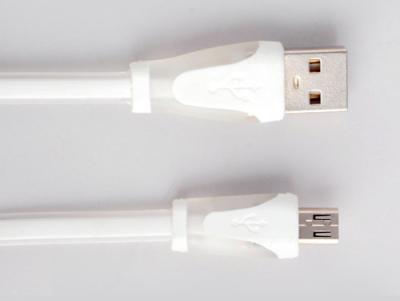 China Micro USB Light Up Charging Cable Flowing LED Glow In The Dark White Color for sale