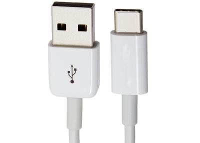 China 6 Feet USB Type C Cable To USB A 2.0 Male 2A Fast Charging Black / White for sale