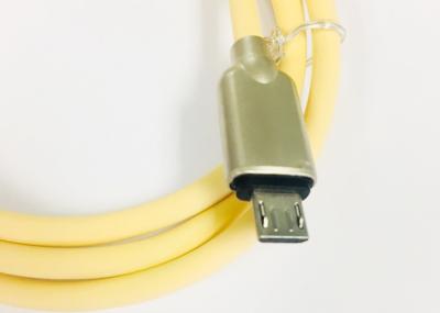 China Yellow Soft PVC Charging & Sync Cable MFI Certified Cable 3.3 Feet for sale