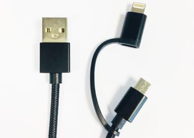 중국 금속 재킷 책임을 가진 1개의 나일론에 의하여 땋아지는 다기능 USB 케이블 녹색에 대하여 2 판매용