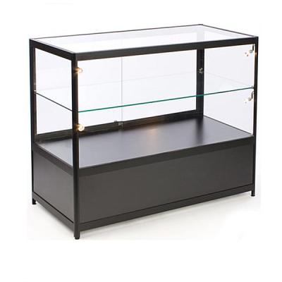 China All kinds of store Jewelry glass display cabinet/turquoise jewelry display case/shop lighting counters for sale