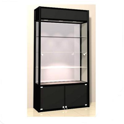 China All kinds of shop window glass display cabinet / frameless glass cabinet doors for sale