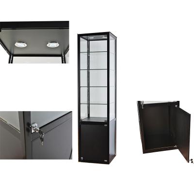 China All kinds of wholesale glass display case design/store wheel jewelry cabinet jewelry display cabinet for sale