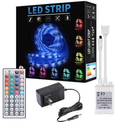 China 2020 hot sale HOTEL 5050 RGB dreamy color led strip light 5M RGB strip set for decoration for sale