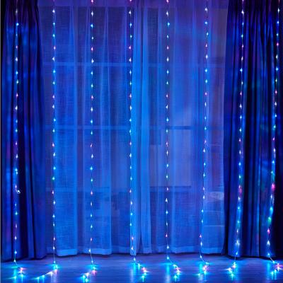 China Holiday Decoration Wedding Supplies Background Layout LED Lights Digital Waterfall 320 Lights for sale