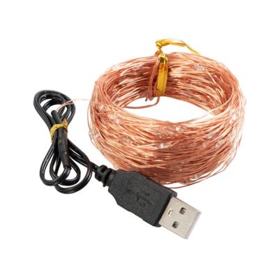 China 5V 10m USB LED Copper or Silver Wire Copper Wire Fairy Lights 5V 10m USB Waterproof Light Waterproof Outdoor Christmas String Light for sale