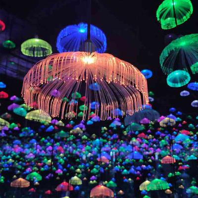 China Beautiful Low Price Romantic Christmas Cheap Holiday Decoration Outdoor Led Fiber Optic Jellyfish for sale