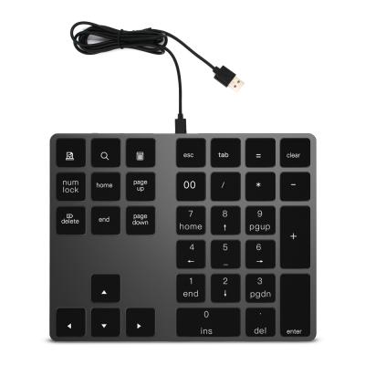 China Wireless Magic Keypad Numeric Keypad 32 Key Number Keyboard Usb For 2017 PC Laptop Macbook Pro Tablets for sale