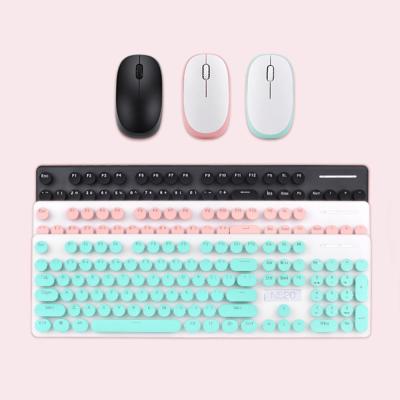 China For Home Office Ultra Slim N520 2.4GHz Wireless Desktop Keyboard and Mouse Combo Mini Keyboard Mouse Set for sale