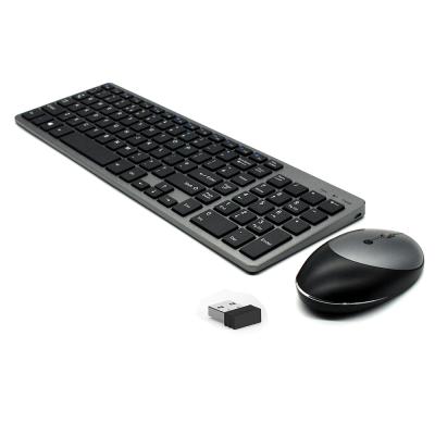 China For Home Ministry ABS Standard Rechargeable Korean Wireless Keyboard and Mouse Combo for sale