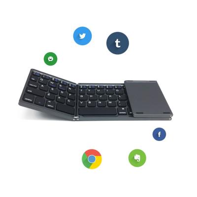 China Custom Mini Wireless Thai Foldable Bluetooth Keyboard Mouse Keyboard Mini Tablet For iPad for sale