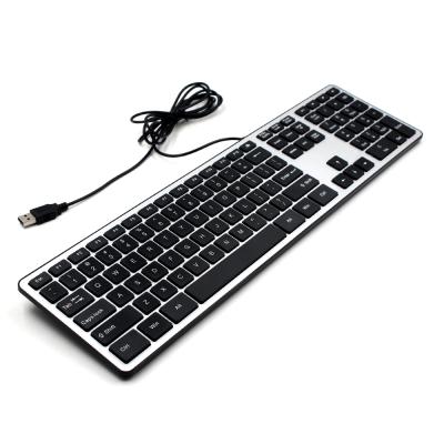 China ERGONOMIC USB Keyboard Desktop Computer USB Qwerty White Cable Arabic Slim Mini Keyboard For Mac for sale