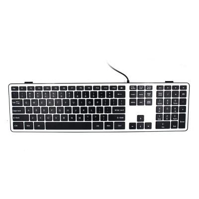 China Plug and play cheap slim compact usb keyboard russian cable computer keyboard for apple mac for sale