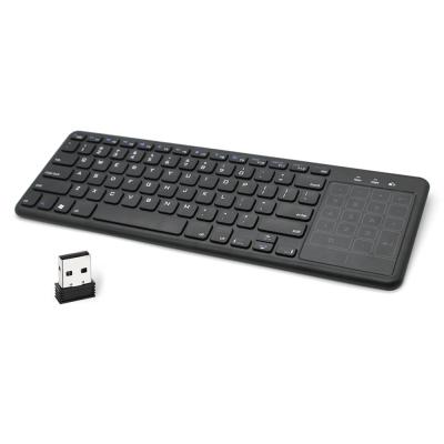 China Factory 78 Keys Wireless Portable ABS TV Smart Wireless Keyboard With Touchpad For TV for sale