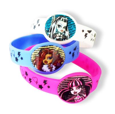 China Durable Customized Shape Silicone Wristbands With Printed Text Or Logo Silicone Wristband for sale