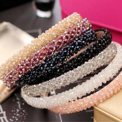 China High Quality Women Crystal Headbands Ornaments Diamond Hair Bands Accessories For new rhinestone headband fabric headbands shiny hair circle for sale