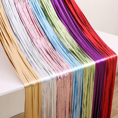 China Birthday Party Festival Bar 1x2m Balloon Props Rain Curtain Balloon Silk Tassel Foil Fringe For Party Decoration for sale