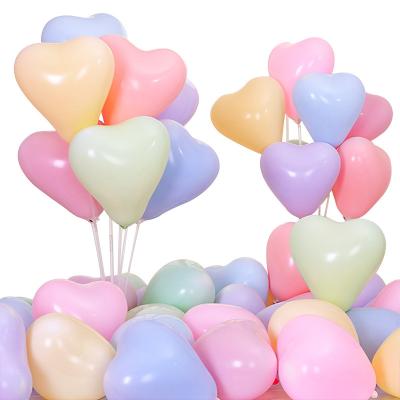 China Colorful Decoration 10inch Love Heart Latex Balloons Wedding Inflatable Helium Balloon Valentines Day Birthday Party Balloons for sale