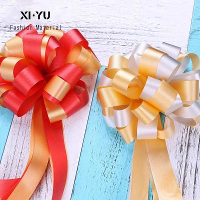 China First Birthday Party Floral Decor Wedding Ribbons Bow Pull Birthday Gift Car Wrapping Home Decor for sale