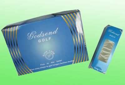 China Silver Color Foil Stamping Paper Box Packaging For Golf Ball  , Custom Paper Box for sale