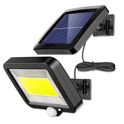 China Garden Split Solar Power Solar Motion Sensor Lamp Security COB 100 LED Outdoor Light Wall Garden Light for sale