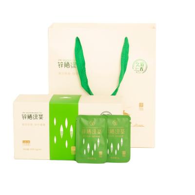 China Wholesale Green Tea Zinc Selenium Nature Tea Leaves Organic Premium Scented Tea Gift Box Loose Green Tea for sale