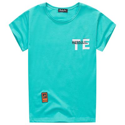 China 2021 Anti Shrink Fashion Colorful Summer Custom Boys Kids Clothing Tops Short Sleeve O Neck Custom T-Shirt For Sport for sale